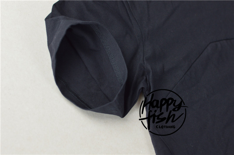 WOW Exclusive sale,2014 men`s lengthen t-shirts fashion back zipper design short sleeve casual tops tee