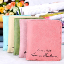 Brand Designer Women Wallet Bags Best Matte PU Leather Button Clutch Purse Lady Short Handbag Bag