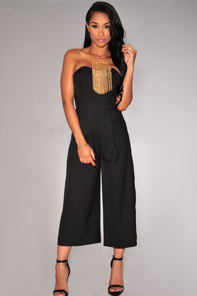 Black-Bustier-Strapless-Gaucho-Jumpsuit-LC60255-1