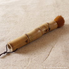 Bamboo bamboo root pot shell pen brush Kung Fu tea teapot tea bamboo brush parts Luo Hanzhu teaboard sweep
