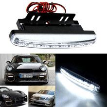 Dependable 8LED Daytime Driving Running Light DRL Car Fog Lamp Waterproof White DC 12V Ma 21