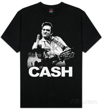 2014 new mens custom t shirts Johnny Cash – Cash Flippin rock band print t-shirts fashion casual man clothing free shipping