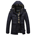 Winter Jacket Men Parka Clothing Foreign Trade Man Cotton Padded Clothes Long Hooded Young Cotton Padded