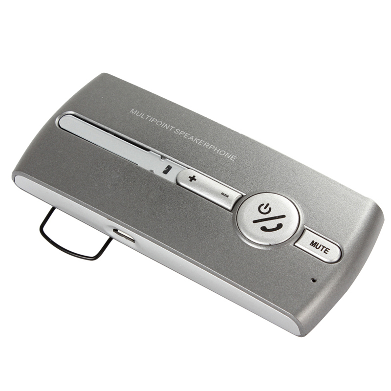New Gray Car Kit Bluetooth Speakerphone Handsfree Multinational Wireless 3.0+EDR USB Multipoint Auto Speaker Phone Hands Free New Gray Car Kit Bluetooth Speakerphone Handsfree Multinational Wireless 3.0+EDR USB Multipoint Auto Speaker Phone Hands Free