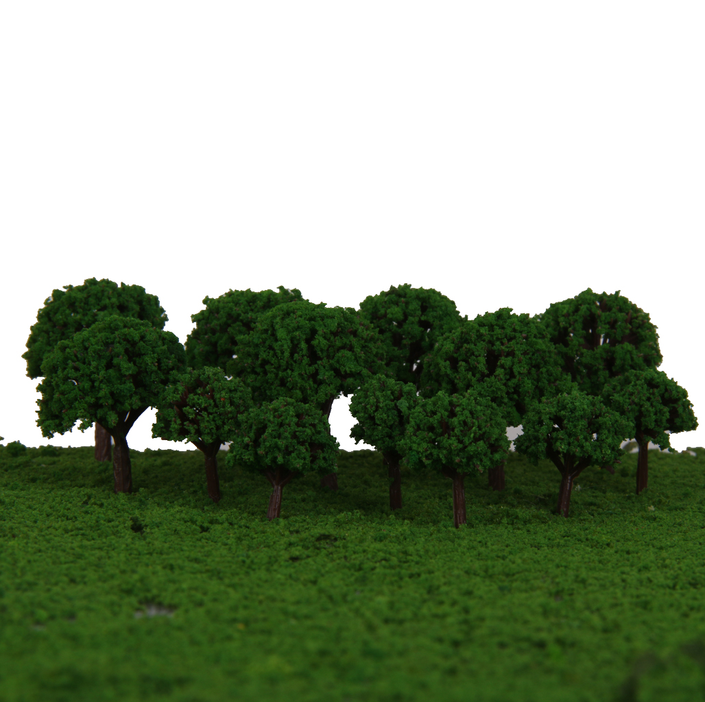 Mid Green Tree Foliage 3mm Model Railway Architecture Warhammer Scenery