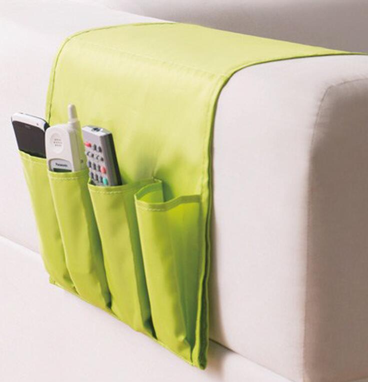 TV Remote Control Organizer Sofa Pocket Remote Control Holder Magazine