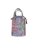 Women Ethnic Style Casual Barrel shaped Hand Bag Trendy Print Chic Drawstring Bucket Bag Ladies MINI