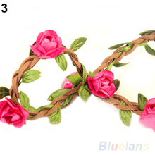 Boho Summer Style Floral Flower Women Girls Hairband Headbands Festival Party Wedding 8 Color 01NP 3SJA