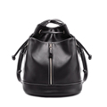 Trendy Luxury Dual purpose Bucket Bag Women Fashion Drawstring High Quality PU Backpack Designer Simple Shoulder