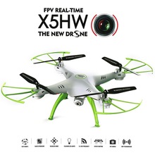 Free shipping Syma X5HW 2.4G 4CH 6Axis dron Headless Mode FPV drone With 2MP HD Camera RTF Model 2 High/ Headless Mode VS X5C