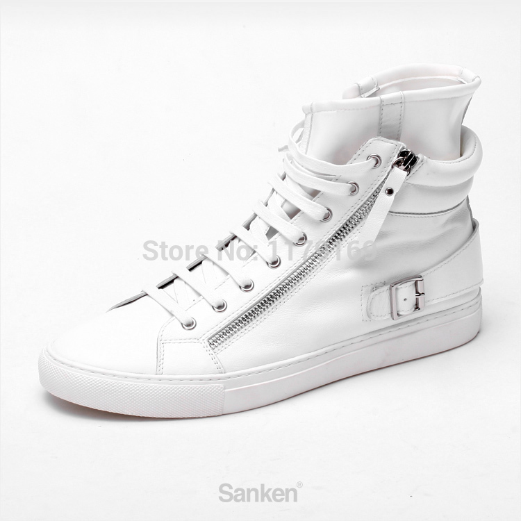 Men Autumn Winter Genuine Leather Martin Ankle Boots Western Sneakers