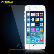 Yihailu For iPhone 5s Tempered Glass Screen Protector 0 26mm Ultra Thin 2 5D Arc 9H