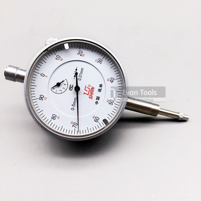 dial indicator 0-5mm/0.01mm reloj comparador dial test gauge with ear measuring ferramentas
