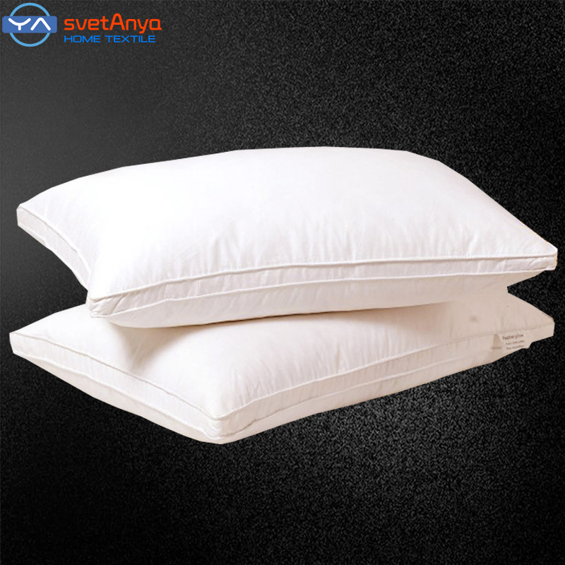 Svetanya rectangle Goose/Duck Down Pillow white color Down-proof Cotton bed pillows bedding neck almohada