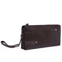 New listing large capacity leather Clutch Wallet bag genuine business man bag Free shipping