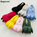 Free Shipping 2017 Funny Animal Paw Slippers Cute Monster Claw Slippers Cartoon Slipper Warm Soft Plush