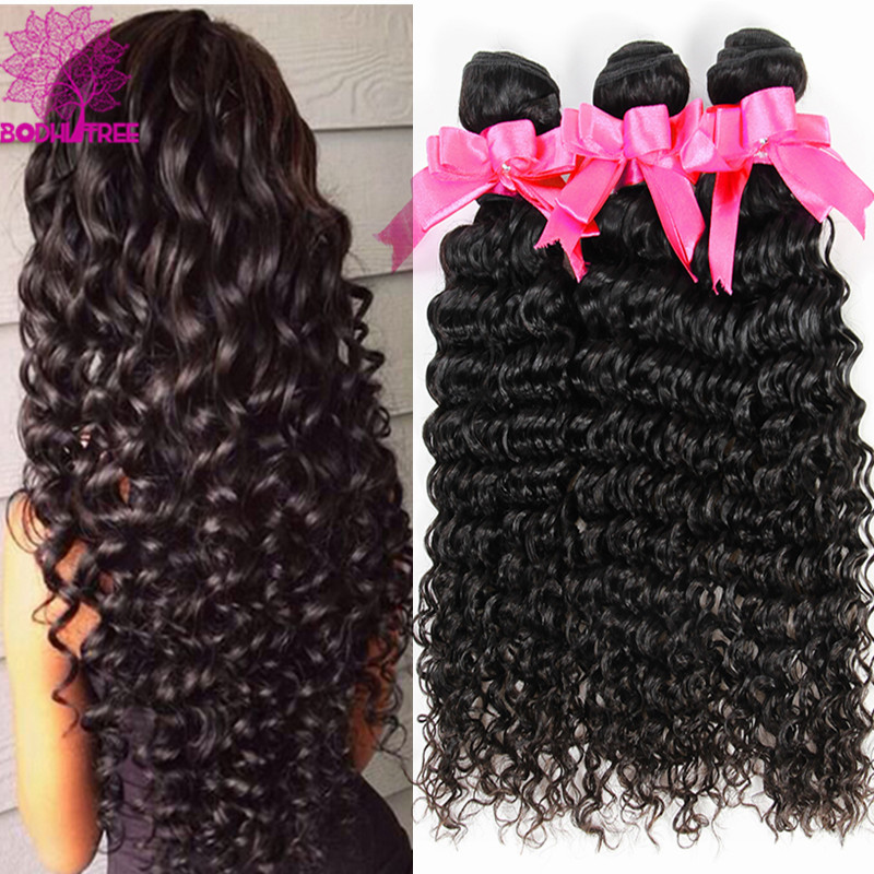 Malaysian Deep Wave 4 Bundles 6A Unprocessed Virgin Hair Deep Curly Virgin Hair Human Hair Weave Malaysian Hair Weave Bundles