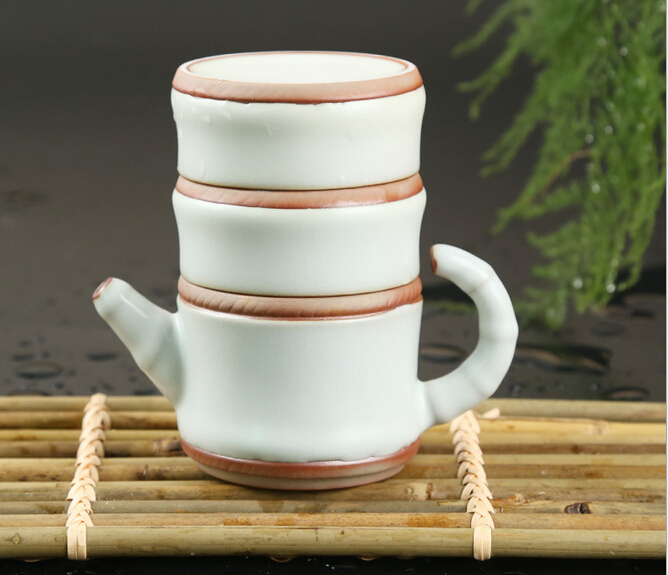 Porcelain a Pot 2 Cups Ceramic TeaPot Kettle Kung Fu Tea Cup Set Chinese Tea Set