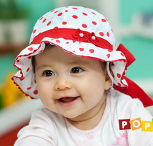 2015 New baby children Korean baby girls Princess hat children hat caps wholesale double Flowerpot panama hat Free Shipping