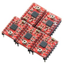 50pcs/lot Stepstick Reprap Stepper Motor Driver Pololu A4988 Module with Heatsink For 3D Printer