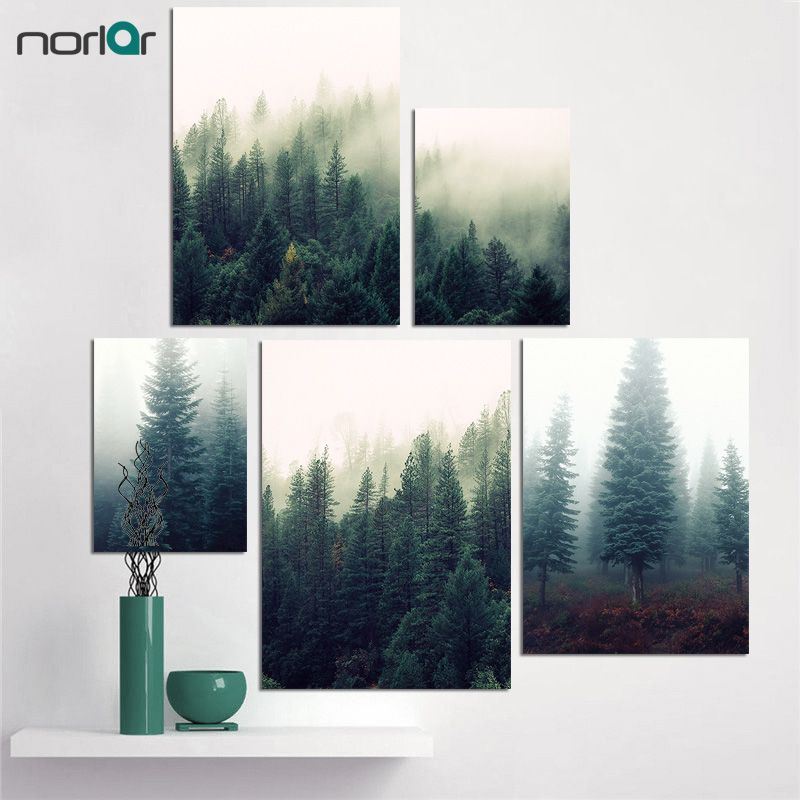 Pictures van bossen koop goedkope pictures van bossen loten van ... Schilderij woonkamer groen