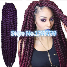 Havana Mambo Twist 24″ Senegalese Twist Hair Afro Kinky Marley Braid Hair Kanekalon Braid Hair Synthetic Braiding Hair Extension
