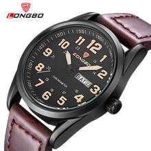 LONGBO Brand Leather Watch Fashion Men Business Auto Date Quartz Watch Military Sports Luminova Wristwatch Relogio Masculino Hot