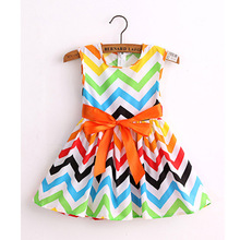 new 2016 brand summer baby girl dress girls clothes fashion cotton print dresses vestidos infantis QZ160901