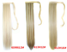 wholesale retail 18 colors available drawstring ponytail hair extensions synthetic hair invisable ponytail straight 22 inches