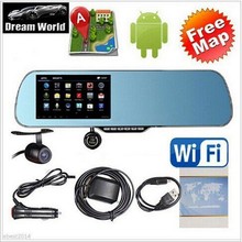 5″ Capacitive Screen Android 4.4 Vehicle GPS Navigation Truck Car GPS Navigator 8G 1080P ,Double Car DVR,Reverse image,Free Map