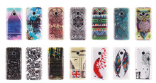 Luxury Cute Owl Cartoon Painted Cell Phone Case Cover For Nokia Lumia 530 Dual Sim Case