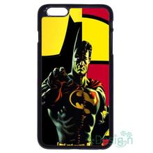 Fit for iPhone 4 4s 5 5s 5c se 6 6s 7 plus ipod touch 4/5/6 back skins cellphone case cover Superman Batman Combine