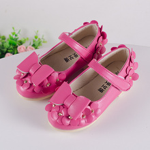 kids girls shoes autumn children shoes princess bowknot single square opening flower girls Leisure sports shoes sandals 4349