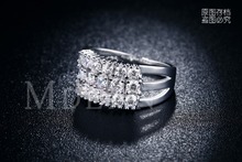 925 silver filled Engagement rings for women Cubic Zircon diamond jewelry Romantic bague Wedding bijoux accessories