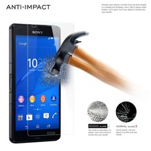 2 5D Arc Edge 9H Hardness Tempered Glass For Sony Xperia Z3mini Screen Protector Explosion Proof