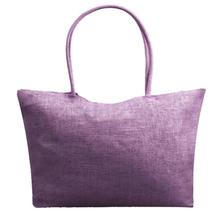 Mint Simple Candy Color Large Straw Beach Bags Women Casual Shoulder Bag May04