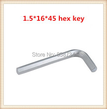carbon steel nickel plated 1 5mm 45 hex allen wrench 100pcs lot 