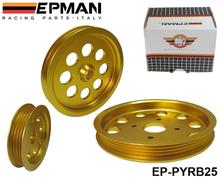 EPMAN Aluminium Alloy Light Crank Engine Pulley Set for Nissan Skyline R32 R33 RB25DET GTS EP-PYRB25
