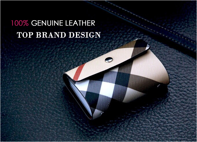 2015 Top Brand Designer Men Women Business Credit Card Holder Bags Leather 26 Card Case ID