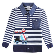 New Boys Clothes Nova Brand Children Boy’s T Shirt Embroidery Car Boys Shirts Casual Baby Clothing A5832