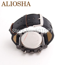 ALIOSHA wholesale men s big face wirstwatches V6 fashion leather strap quartz watch sports wrist watches