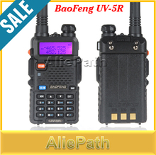 BaoFeng UV-5R Dual Band Transceiver 136-174Mhz & 400-480Mhz Two Way Radio Walkie Talkie with 1800mAH Battery free earphone