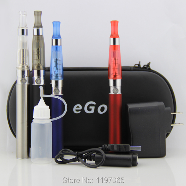 eGo CE4 Double Starter kit 2 CE4 atomizer battery 1100mah in ecigarette zipper case from china