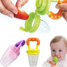 1 PC New Nipple Fresh Fruit Pacifier Food Milk Nibbler mamadeira Feeder Feeding Tool Bell Safe Baby Bottles 3 Size