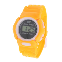 New Design Boys Girls Student Time Sport Electronic Digital LCD Wrist Watch  free shipping !