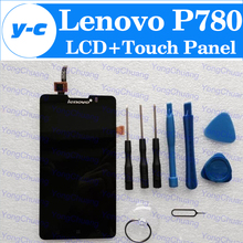Original LCD Display Screen+ Touch Screen Assembly Replacement For lenovo P780 Smartphone In Stock Free Shipping
