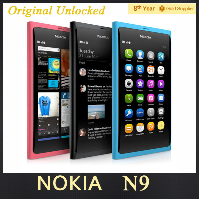 Original Nokia N9 N9 00 Cell Phone 3 9 inch Touchscreen 8 0 MP Camera 1GB