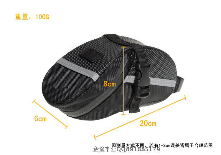 2015 New Black 600D Bicycle bag Cycling Bike Bag With Reflective Stripe Outdoor Travel Bicycle Equipment