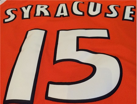 Hot Sale Carmelo Anthony SYRACUSE Jersey, Syracuse #15 Carmelo Anthony Jersey Embroidered - Orange