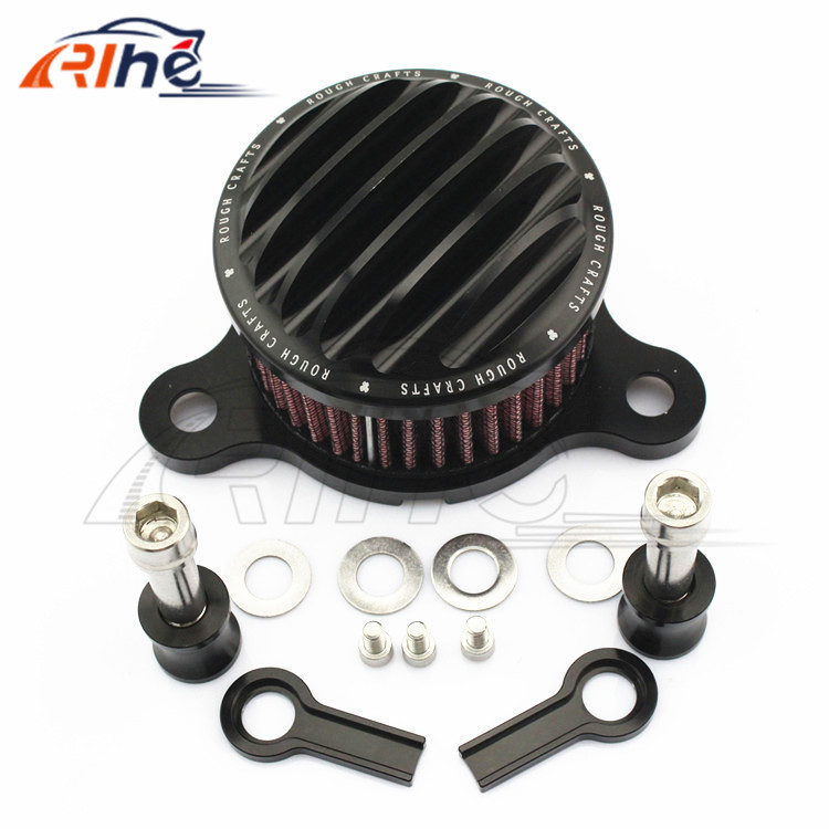 hot sale motorcycle cnc Air Cleaner Intake Filter black color fit For Harley Sportster XL883 XL1200 2004-2014 2 colors optional